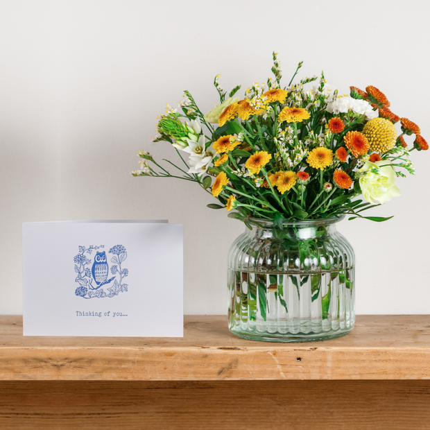 'Thinking of You' Posy and Card Gift