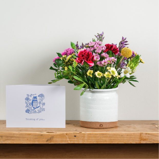 'Thinking of You' Posy with Ceramic Vase