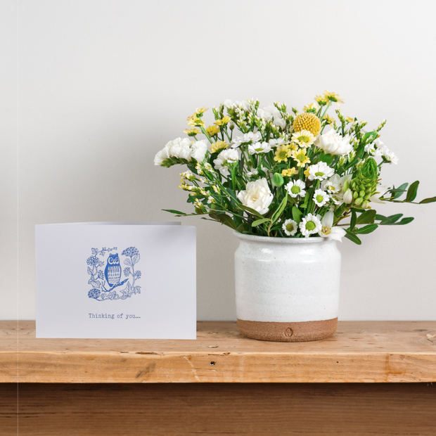 'Thinking of You' Posy with Ceramic Vase