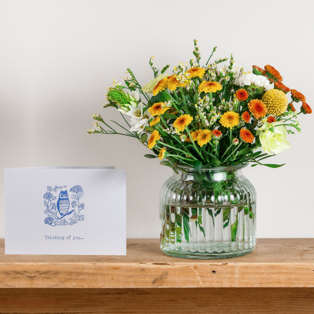 'Thinking of You' Posy and Card Gift