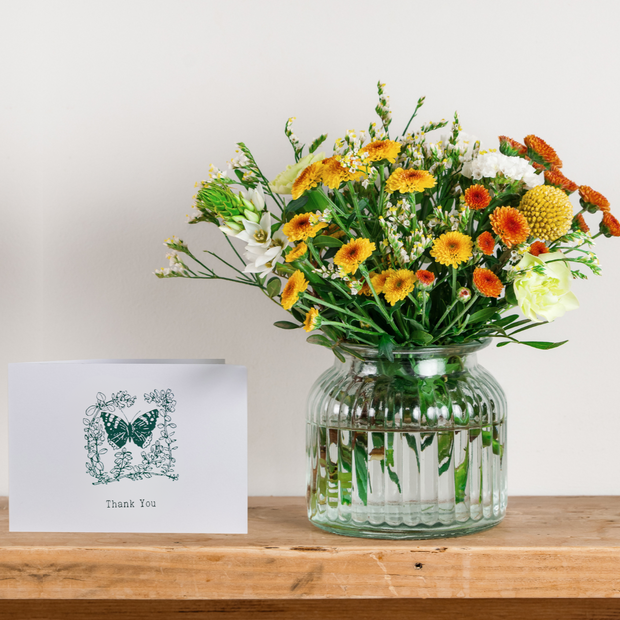 'Thank You' Posy and Card Gift