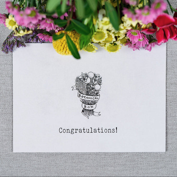 'Congratulations' Posy and Card Gift