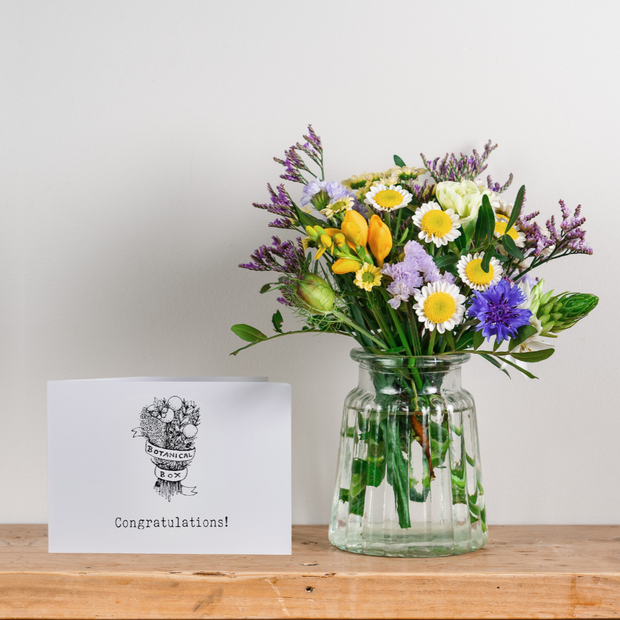 'Congratulations' Posy and Card Gift