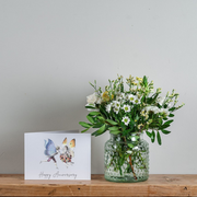 'Happy Anniversary' Posy and Card Gift