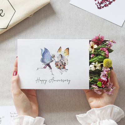 'Happy Anniversary' Sleeved Posy