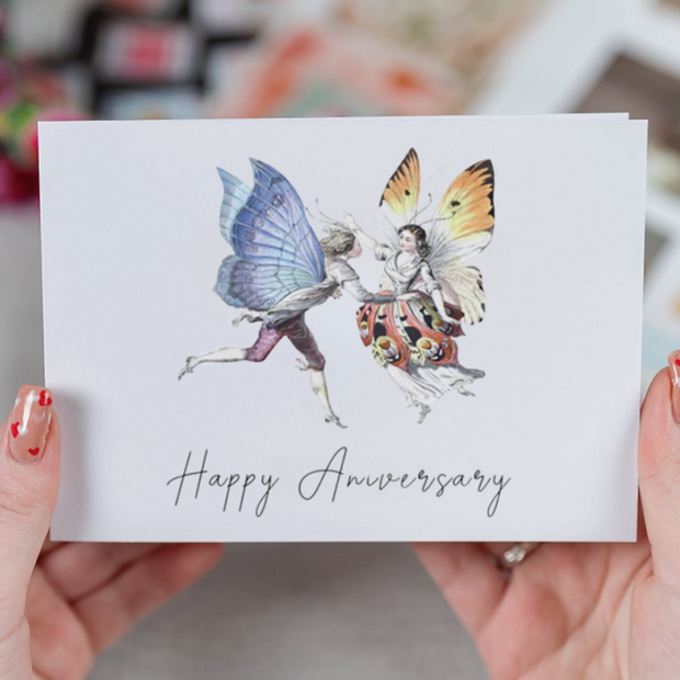 'Happy Anniversary' Posy and Card Gift