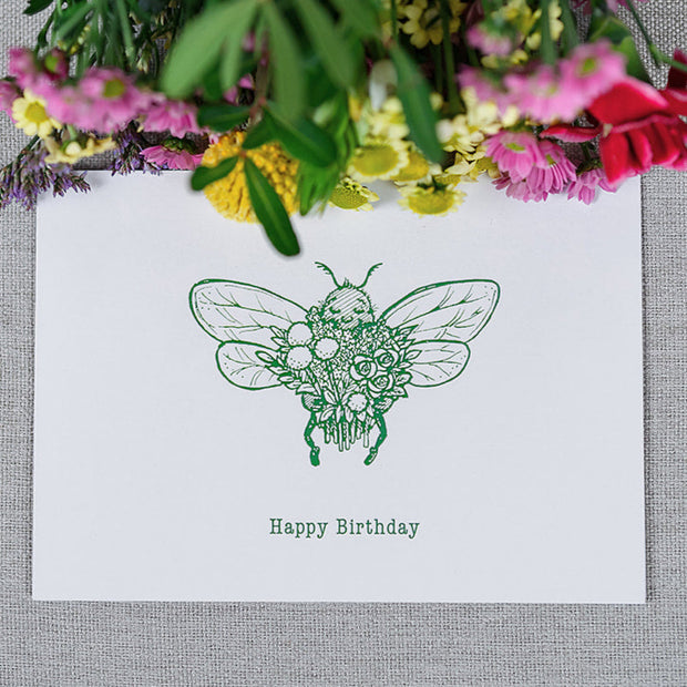 'Happy Birthday' Posy and Birthday Card Gift