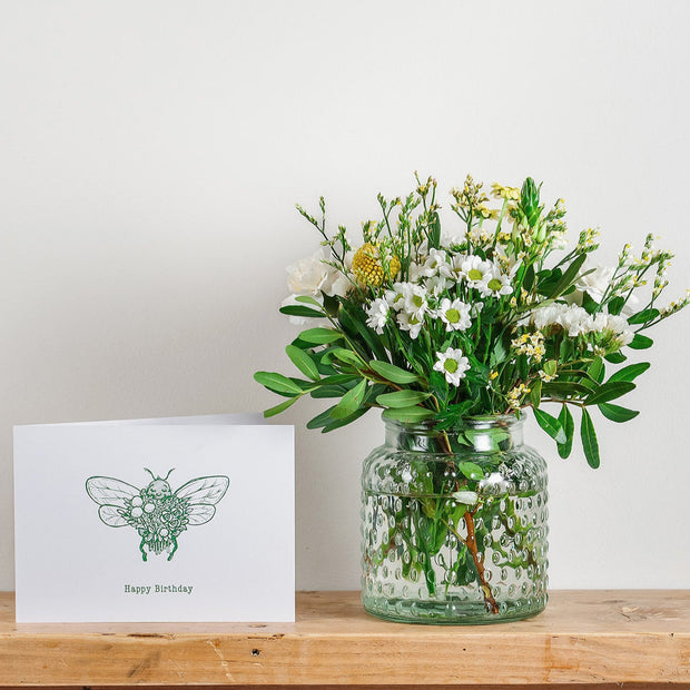 'Happy Birthday' Posy and Birthday Card Gift