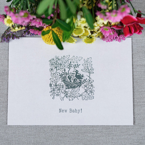 'New Baby' Posy and Card Gift