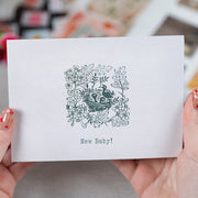 'New Baby' Posy and Card Gift
