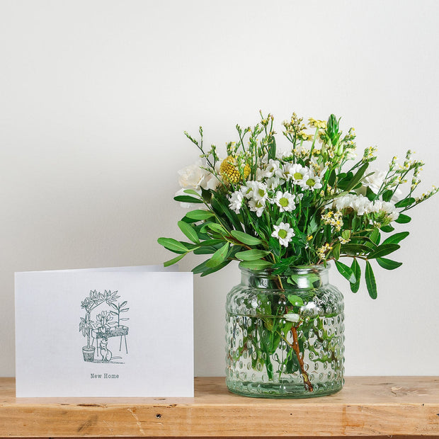 'New Home' Posy and Card Gift