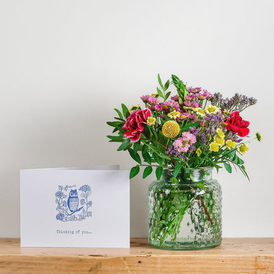 'Thinking of You' Posy and Card Gift