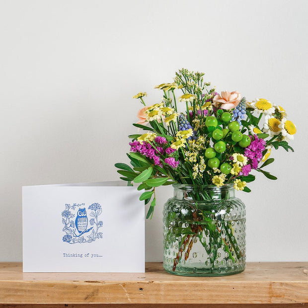 'Thinking of You' Posy and Card Gift